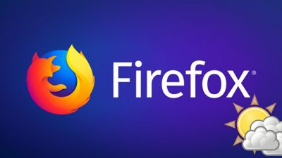 Este tema para Firefox cambia según el tiempo que haga