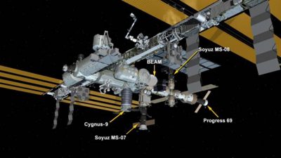 La Cygnus-OA-9 llega a su destino