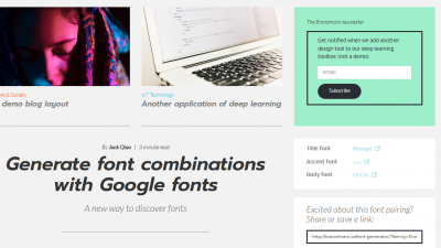 Font Generator: Cómo combinar fuentes