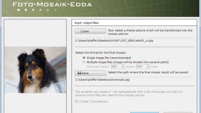 Foto-Mosaik-Edda: Crea una imagen-mosaico con fotos alojadas en tu PC