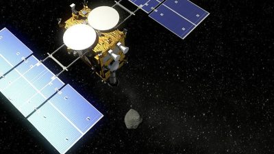 La sonda espacial japonesa Hayabusa 2 se acerca a la órbita del asteroide Ryugu