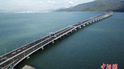 China inaugura el puente marítimo más largo del mundo