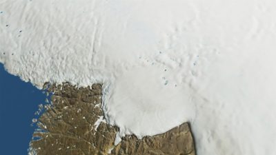 El hielo de Groenlandia esconde un cráter del tamaño de París esculpido por un asteroide