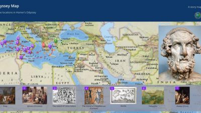 Este mapa recrea el viaje de 10 años que Ulises realizó en la “Odisea”