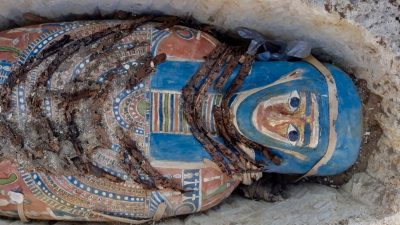 Las coloridas momias de Dahshur, el último hallazgo en una necrópolis real de Egipto