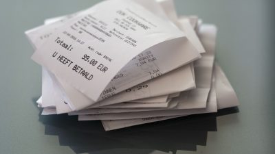 Los tickets de la compra en los que se borra la tinta contienen sustancias que provocan cáncer e infertilidad