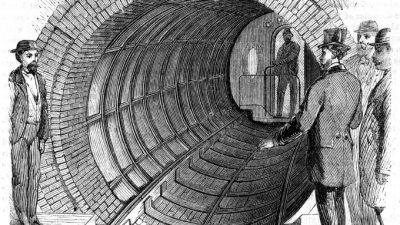 Transporte neumático de Beach: El «Hyperloop» del año 1870
