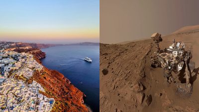 El volcán de Santorini, nuevo análogo terrestre de Marte