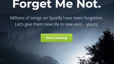 Forgotify: Las canciones de Spotify que nadie escucha