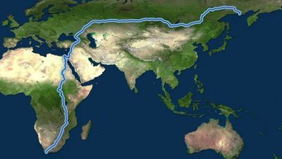 La distancia transitable a pie más larga del mundo