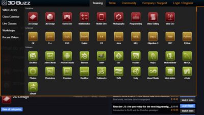 3D Buzz: Más de cien cursos y 200 gigabytes en material, ahora gratis
