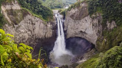 La cascada más alta de Ecuador desaparece repentinamente