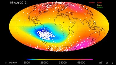 La anomalía magnética del Atlántico Sur desconcierta a los científicos