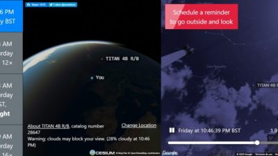 See A Satellite Tonight: Rastrea y observa satélites en tu cielo