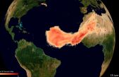 Godzilla, la inusual y gigantesca nube de arena desde el Sáhara a Sudamérica