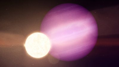 El primer planeta localizado alrededor de una enana blanca y que es más grande que ella