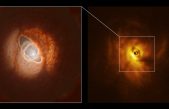 Nuevas observaciones muestran discos de formación planetaria destrozados por sus tres estrellas centrales