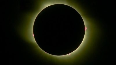 Terminó el espectacular eclipse solar 2020 que se vio en forma total en Argentina y en Chile