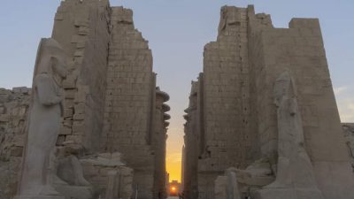 La alineación del sol en los templos sagrados del antiguo Egipto