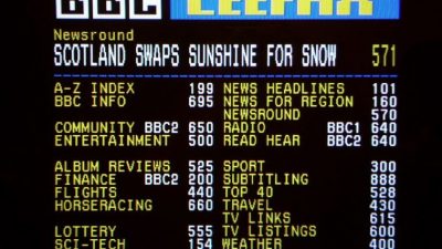 CEEFAX: El primer servicio de teletexto del mundo