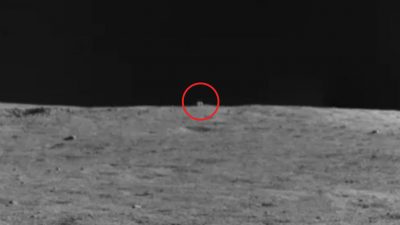 El ‘rover’ chino Yutu-2 detecta una “cabaña misteriosa” con forma de cubo en el horizonte de la cara oculta de la Luna