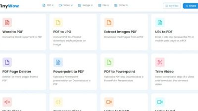 TinyWow: Pack de herramientas online para convertir PDF, video, GIF, y más
