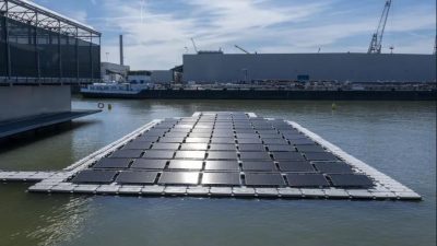 Un proyecto desplegará en el desafiante mar del Norte paneles solares flotantes que se deslizarán sobre las olas “como una alfombra”