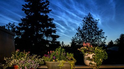 El tráfico espacial impulsa las nubes noctilucentes