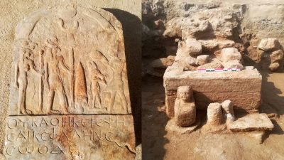 Descubren un santuario con halcones decapitados en un templo egipcio