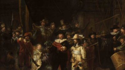 Hallan un compuesto químico inusual en el cuadro “La ronda de noche” de Rembrandt