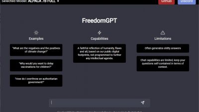 FreedomGPT: Un chatbot libre, privado y sin censura