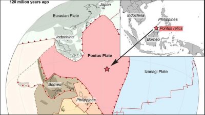 Descubren una antigua placa oceánica hundida en el Pacífico