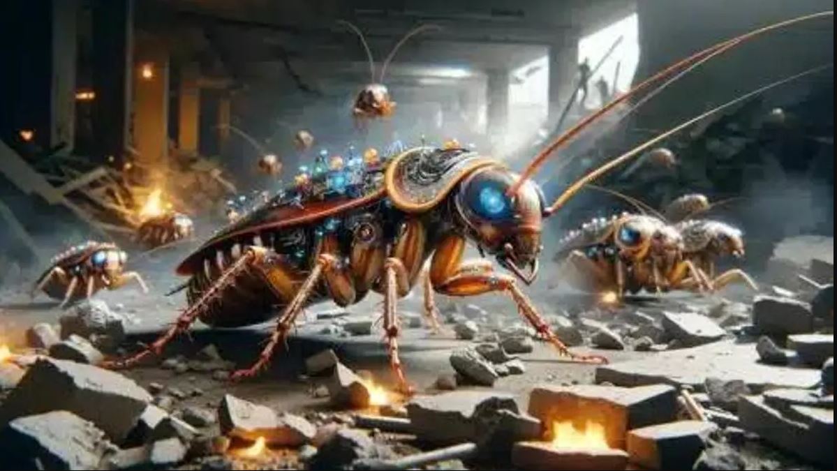 Desarrollan un enjambre de cucarachas cyborgs controladas por IA para misiones peligrosas